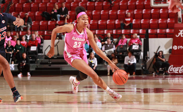 Brittany Davis - Alabama women's basketball vs. Auburn - Play4Kay (Pink)